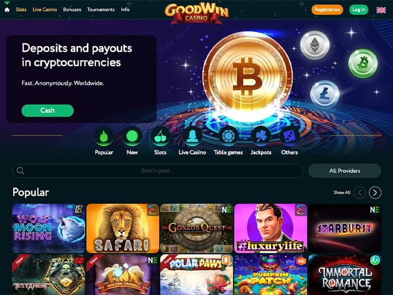 мобильная версия GoodWin Casino
